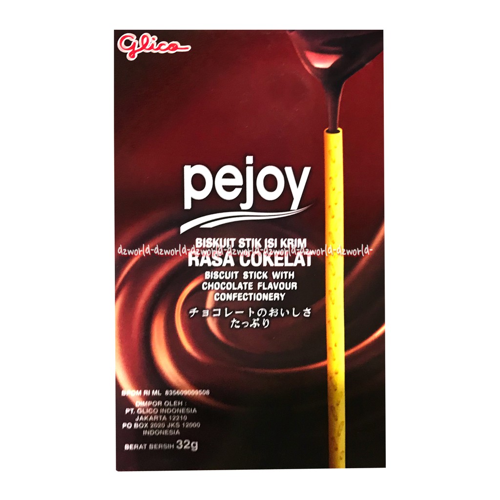 Pejoy Biskuit Isi Krim Rasa Coklat 32gr Biscuit Stick With Chocolate Flavour Pocky Poki