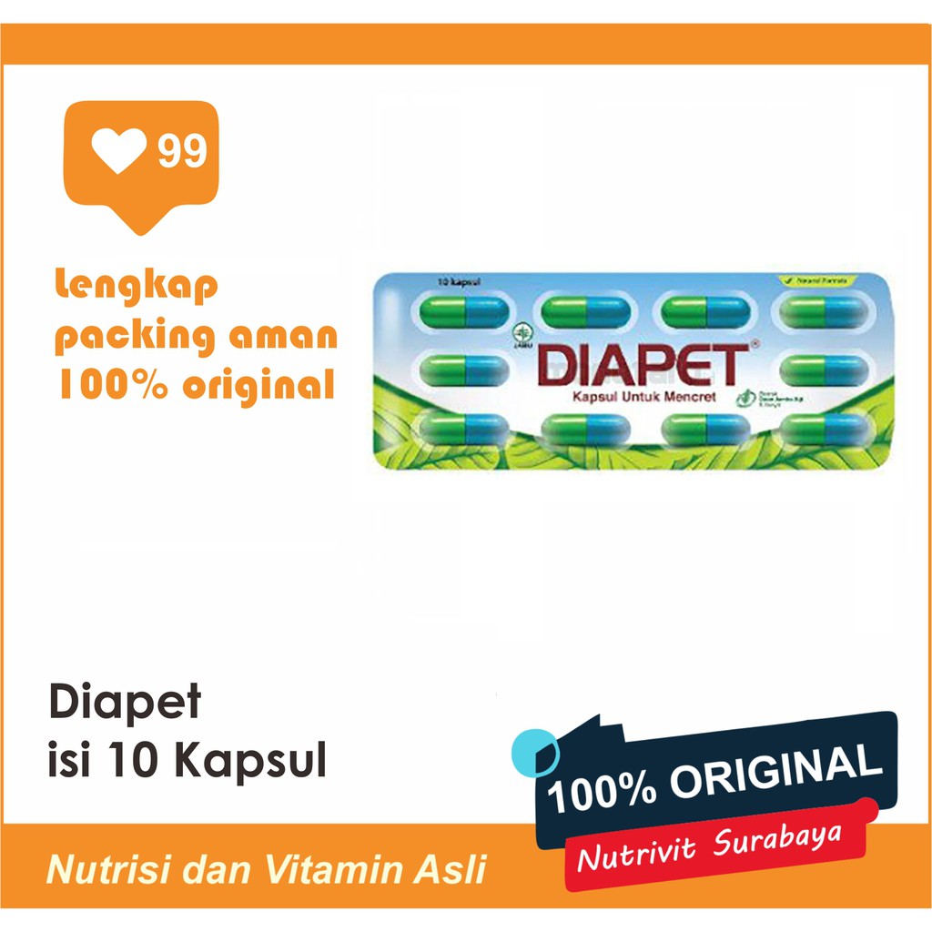 DIAPET CAPS isi 10 kaps