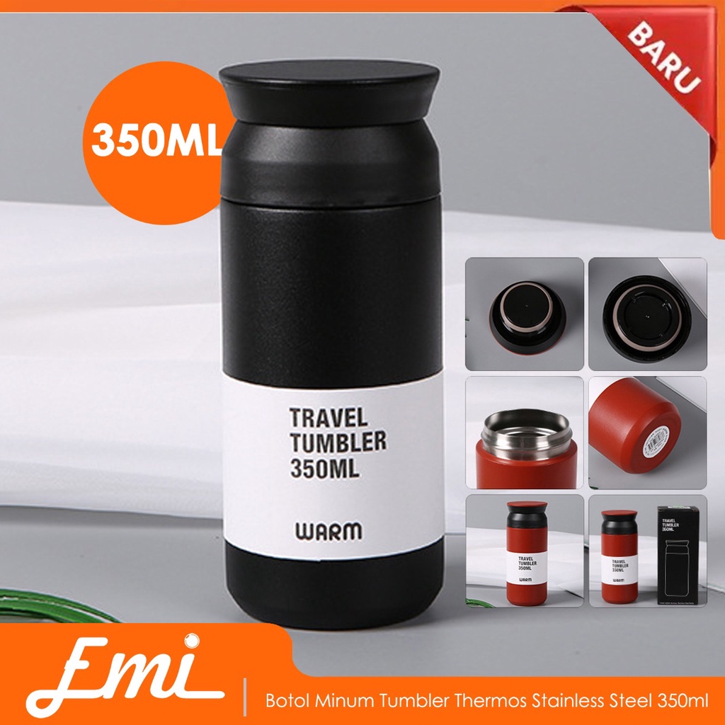 Botol Minum Travel Mini Tumbler Thermos Stainless Steel 350ml