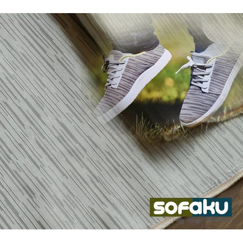 VECTOR : Kain Sepatu Flyknit - Kain Sofa Motif Garis Minimalis Hikaron Kain Vector