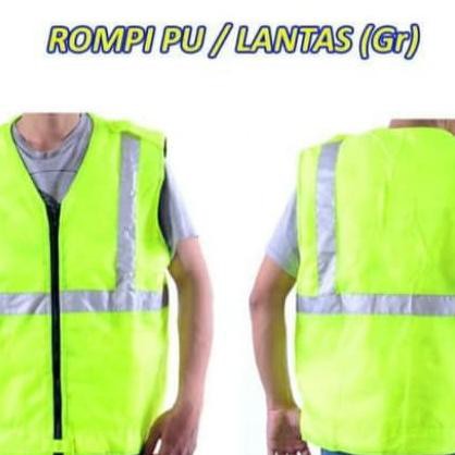 Rompi proyek / Rompi parkir / Rompi PU / Rompi / Rompi busa parasit - Orange