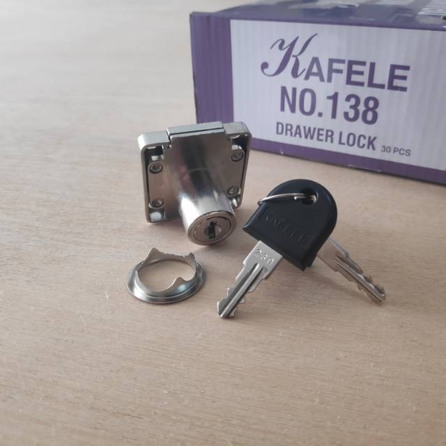 Kunci Laci / Lemari / Nakas / Drawer Lock Kafele 138 - Premium
