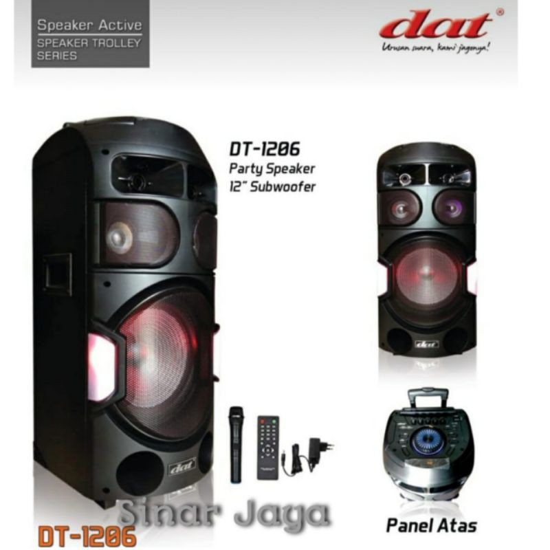 Speaker Portable Meeting 12 inch DAT DT 1206 ORIGINAL