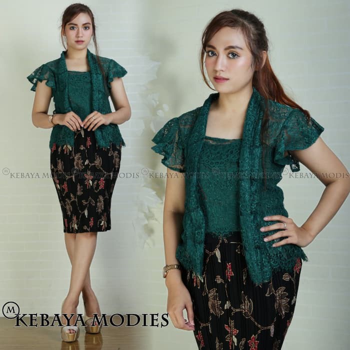 set kebaya brukat kutubaru modies berkualitas