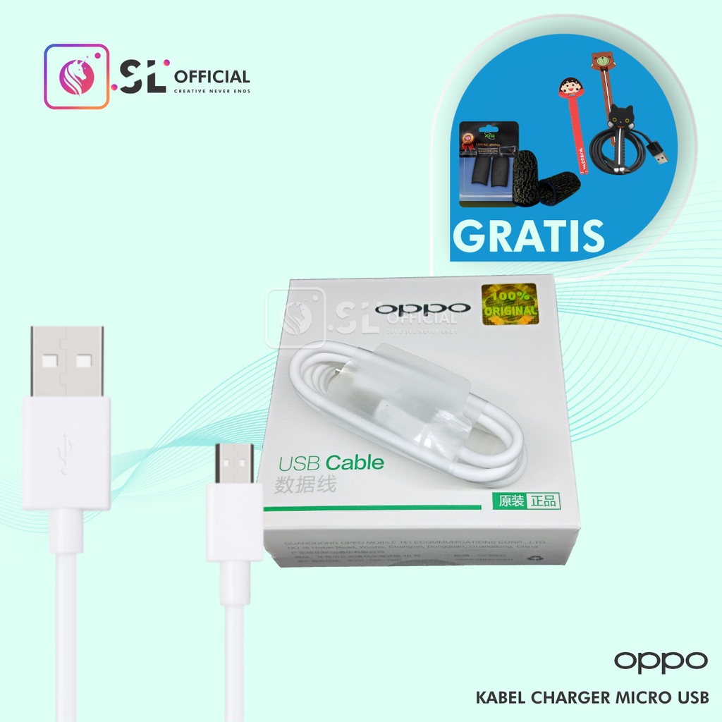 ORIGINAL BERGARANSI KABEL DATA OPPO FAST CHARGING MICRO USB