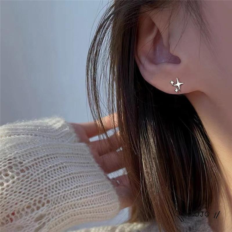 【COD】Anting Tusuk Sterling Silver 925 Desain Bintang Untuk Wanita