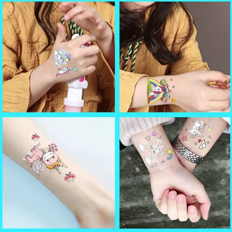 10pcs Tatto anak Unicorn lucu