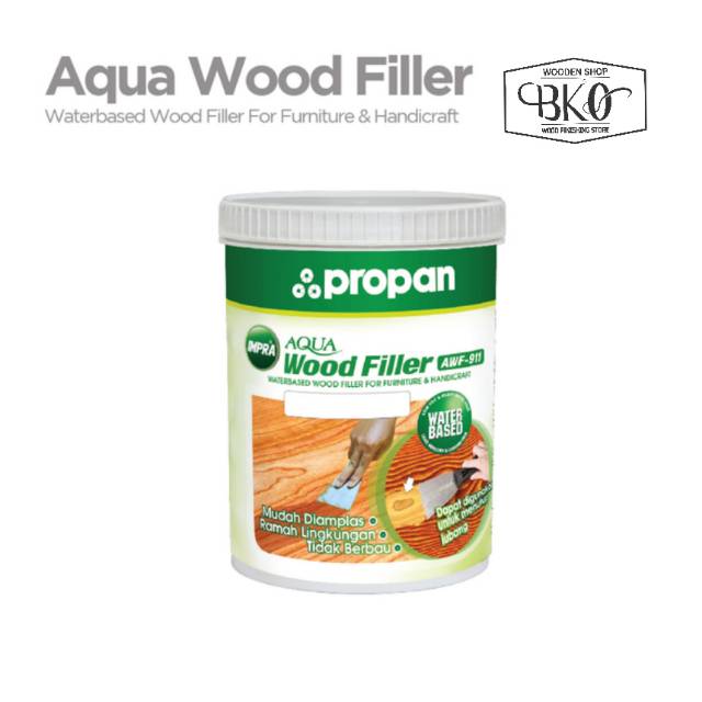 IMPRA AQUA WOOD FILLER WATERBASED DEMPUL KAYU PROPAN