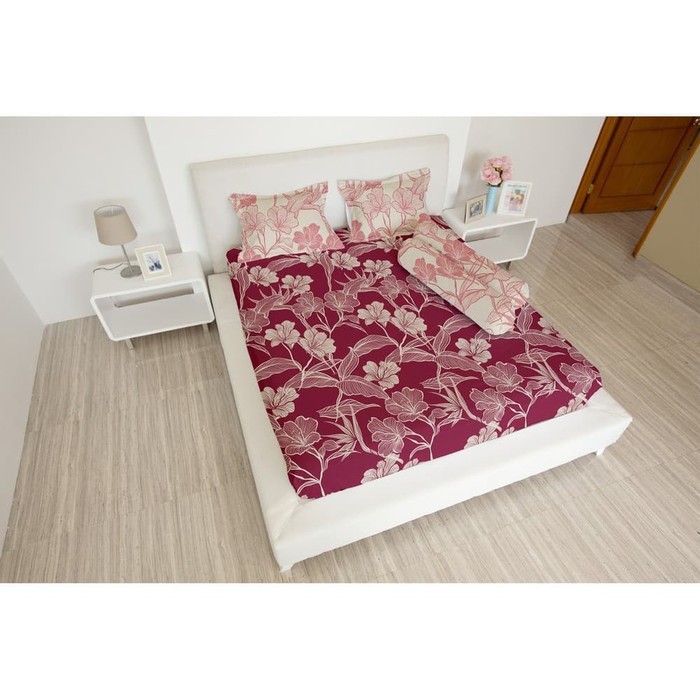 3in1 Sprei Lady Rose 3D Single Queen King 180x200 160x200 120x200 100x200 Motif Banda