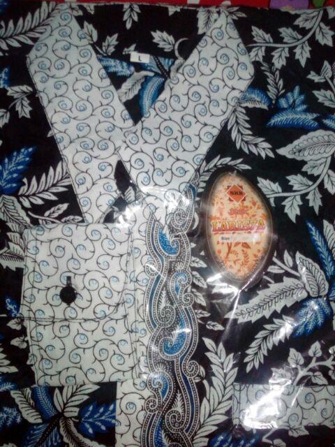 Kemeja Batik Pria/hem Batik Pria/baju Batik Pria/motif Blarak Biru