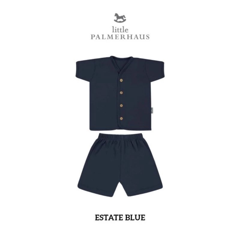 Little Palmerhaus Button Tee Shirt Sleeves - Setelan Pendek Bayi