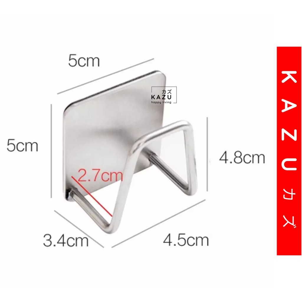 KAZU KHL213 Tempat Spons Cuci Piring STAINLESS STEEL Gantung Tempel Spon Sponge Drain Storage