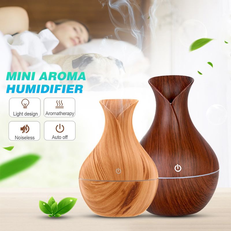 Aroma therapy air humidifier ultrasonic diffuser 130ml Free 12botol oil HUMI M137902