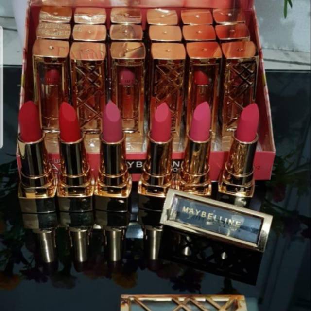 [ ECER ] MAYBELINE LIPSTICK GOLD &amp; PINK BENING &amp; MERAH