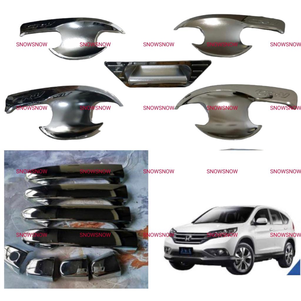 Paket Outer Handle Cover Grand All New Crv 2013 2016 Chrome