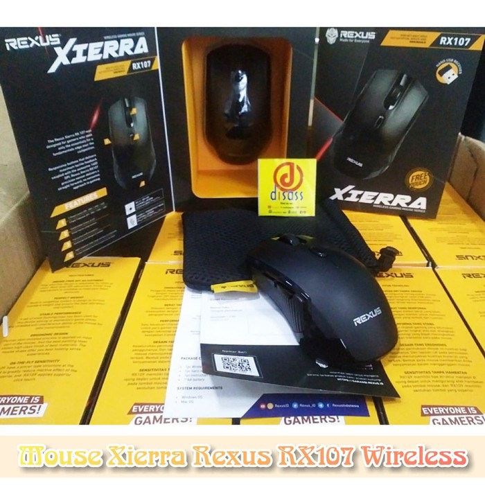 MOUSE XIERRA REXUS RX107 WIRELESS-MOUSE GAMING-DISASS JOGJA