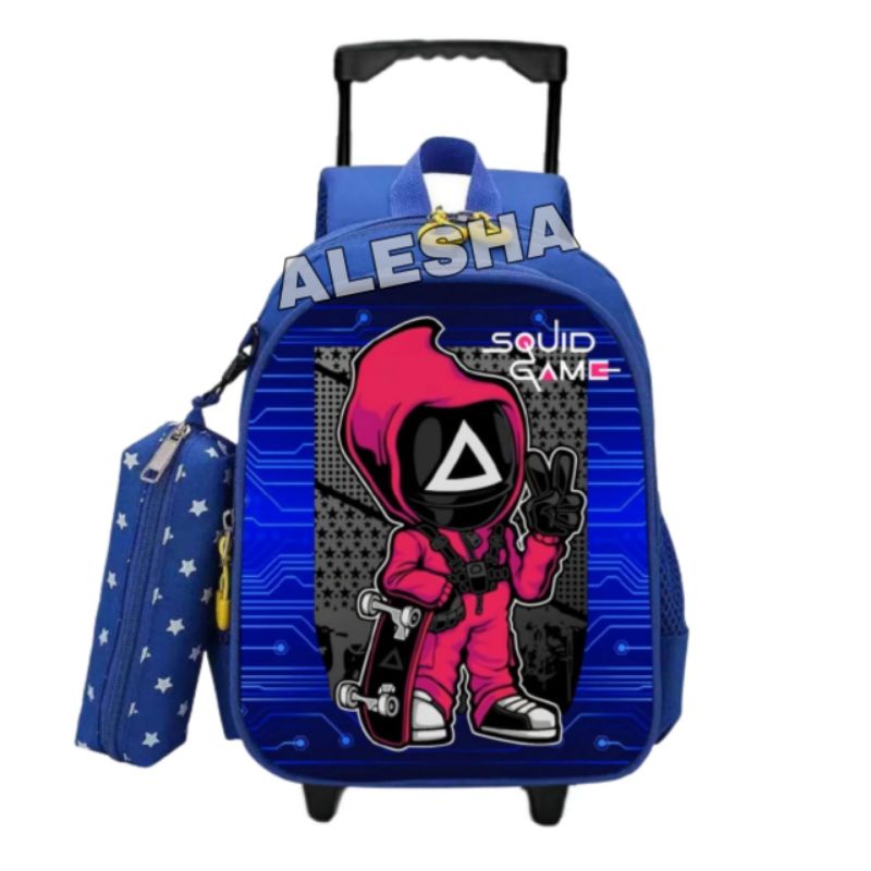 TAS RANSEL ANAK LAKI LAKI SQUID GAME TAS SEKOLAH ANAK TK SD COWOK TAS NGAJI LES MURAH NEW