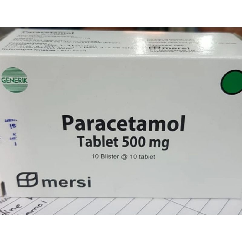 PARACETAMOL 500MG MERSI Box