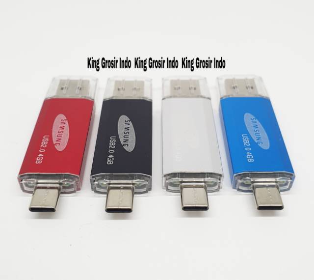 Flashdisk OTG Samsung 4GB 4 GB Type C Original Flashdrive Type-C