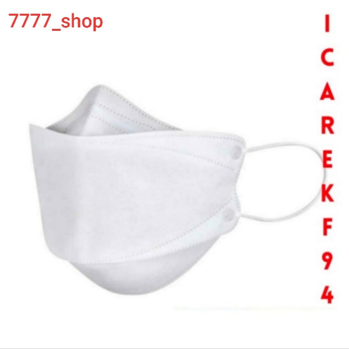 Masker KF94 iCare ( PUTIH ) 3D NoseClipDesign, mirip convex sensi dan evo/ 10pcs