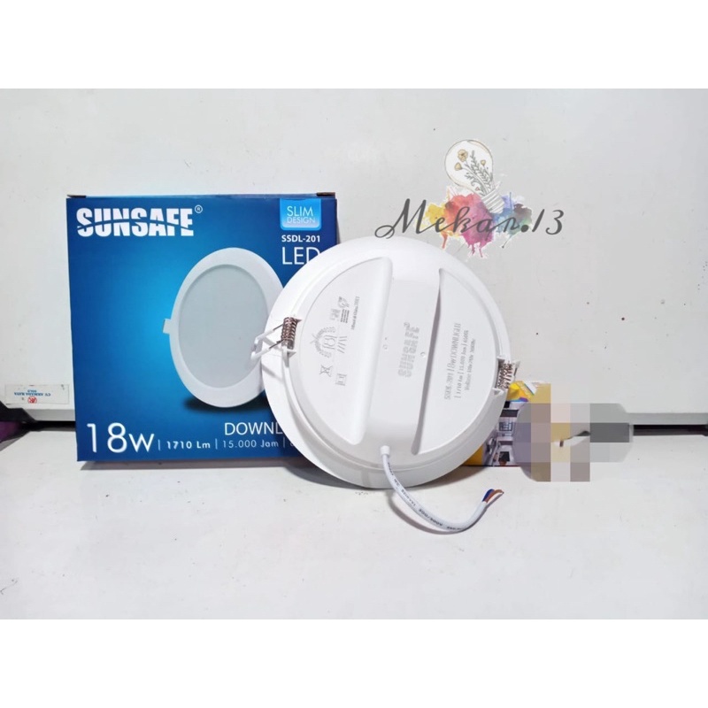 Lampu Downlight LED Panel 18 Watt/IB Panel 18 Watt SUNSAFE Cahaya Putih