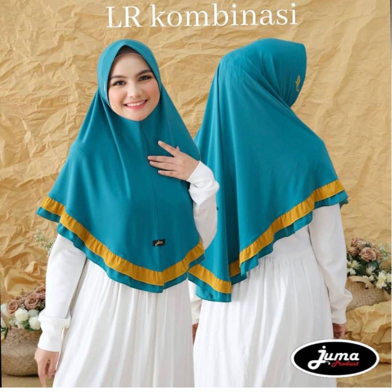 COD TERMURAH - HIJAB LR KOMBI ORI JUMA | JILBAB JERSEY LR KOMBI ORI JUMA
