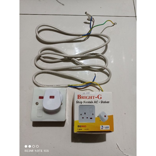 paket kabel power Ac colokan stop kontak ac