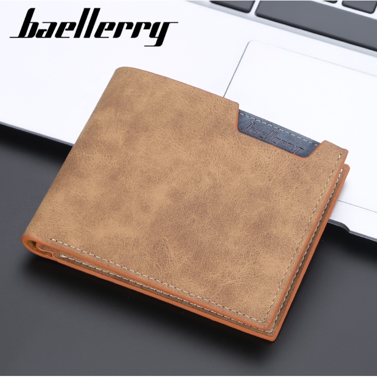 BAELLERRY Dompet Pria Bahan Kulit Lipat PU Leather Premium BLY51