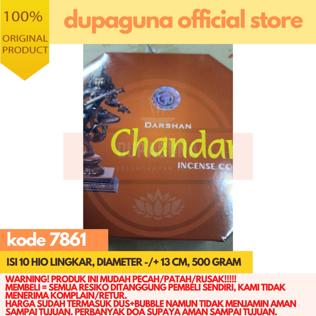 HIO DUPA INDIA LINGKAR DARSHAN CHANDAN