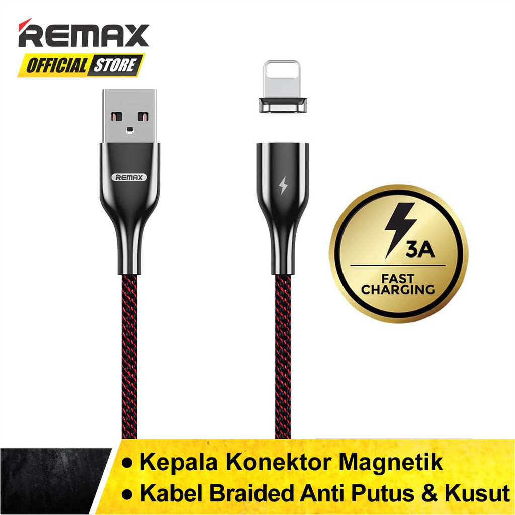 Remax Magnets 3A iPhone Cable - 1M