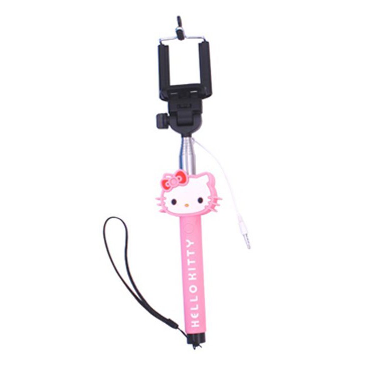 MONOPOD JEPIT CARTOON TONGSIS KARAKTER HELLO KITTY TANPA KABEL