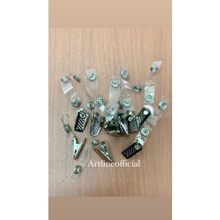 

Jepit Garis ID Card Name Tag / Jepit Buaya (isi 100 Pcs) RB9