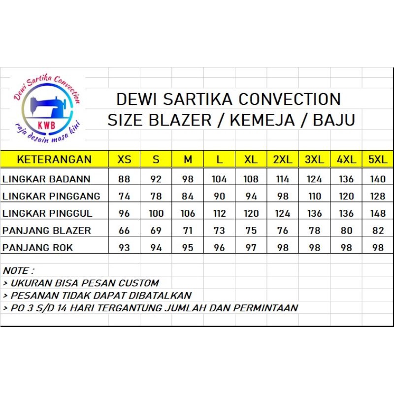 Paket lengkap blazer pkk resmi premium dan terlaris termurah harga grosir