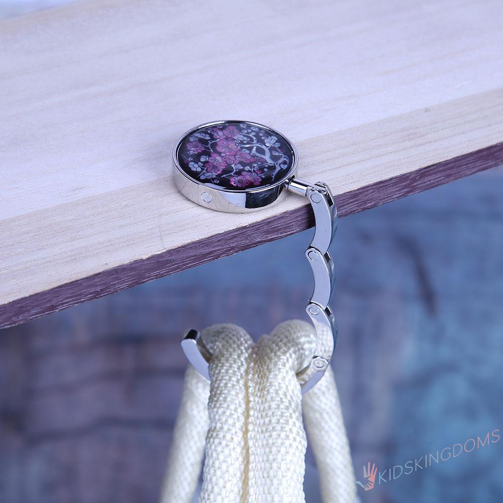 Ki Portable Metal Foldable Bag Purse Hook Bag Hanger Purse Hook Handbag Holder Shopee Indonesia