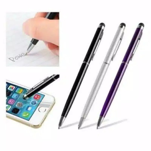 Stylus pen universal 2IN1 Ballpoint Pulpen Stylus Pen Touchscreen