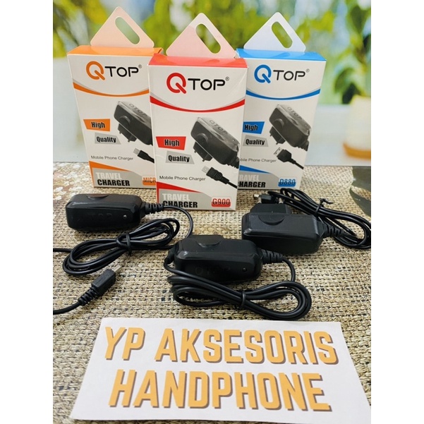 Travel Charger QTOP Nokia 7210/NK Gede / N70/6101/NK Kecil G900/Esia V8/Micro D880 Lebar Casan Jadul