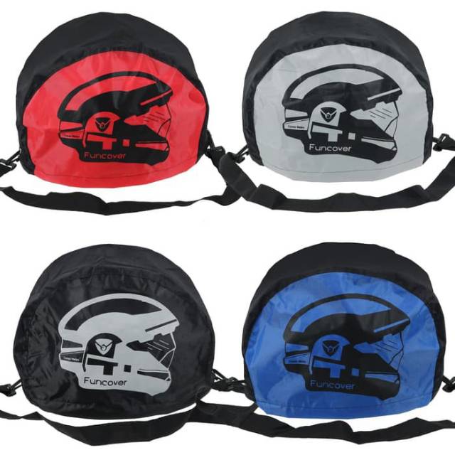 Tas Helm Anti air Cover Helm bag helm Waterproof Rain Coat Full face Sarung Jas Hujan Helm Funcover