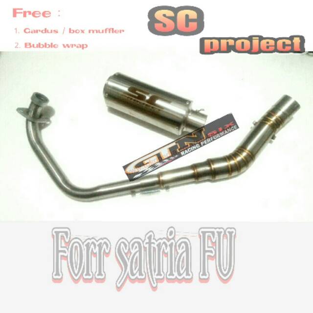 KNALPOT RACING SC PROJECT GRAFIR FOR SATRIA FU