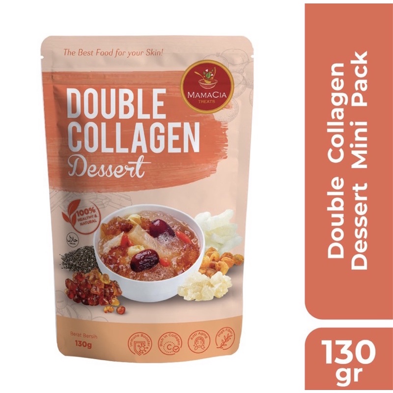 

Mamacia Treats Paket Double Collagen Dessert (Peach Gum + Snow Bird Nest) Mini Pack 130gr