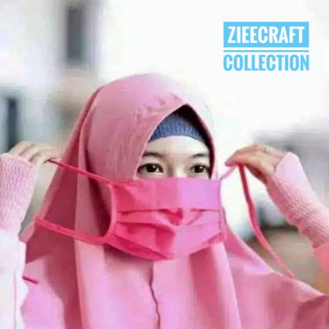 MASKER KAIN POLOS HIJAB