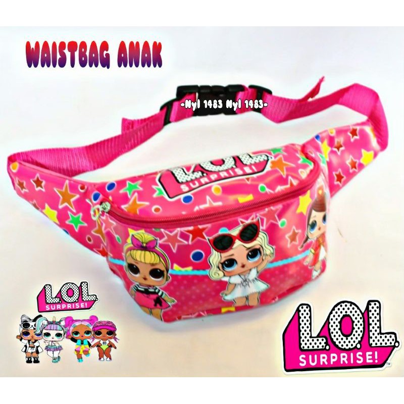 Waistbag anak karakter full print / tas bahu anak / Tas selempang anak / real pict