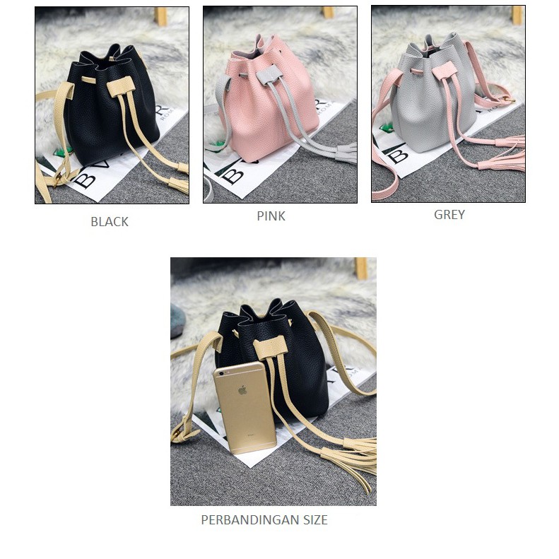 Handbag Serut 2 IN 1 - Tas Selempang - LW001