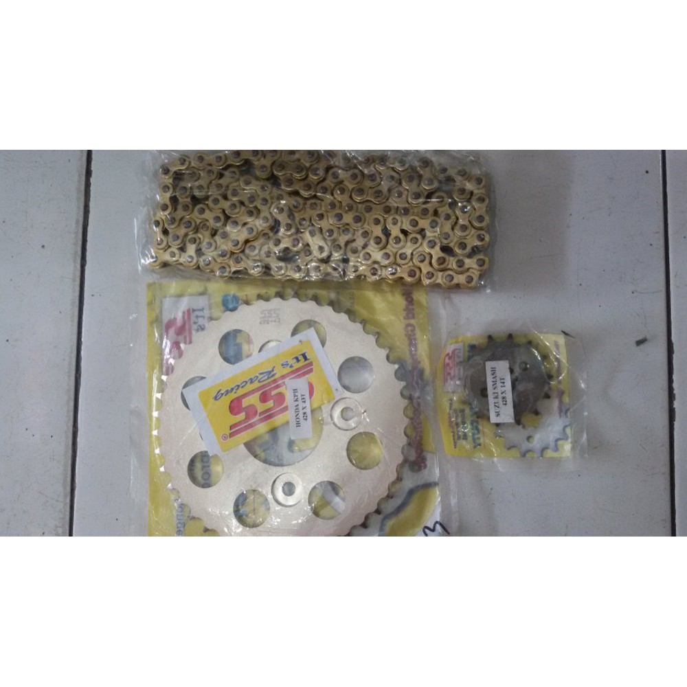 gear set sss 428 vixion rantai 428 Termurah