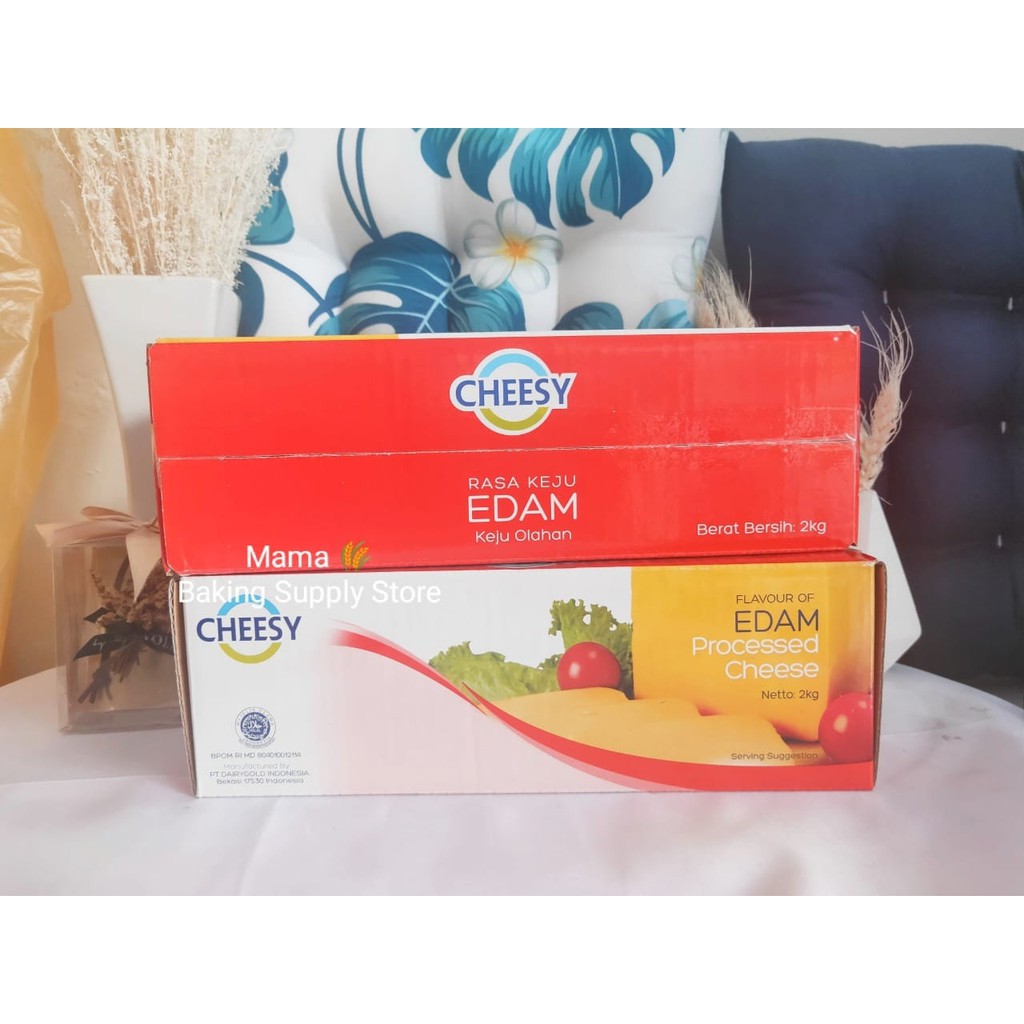 

CHEESY Keju Rasa Edam 1 KG Edam Flavours of Cheese Cheesy Enak Repack