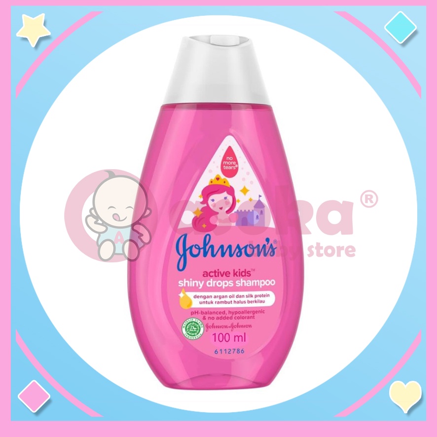 Johnson's Baby Shampoo Active Kids Shiny Drops 100ml  200ml ASOKA