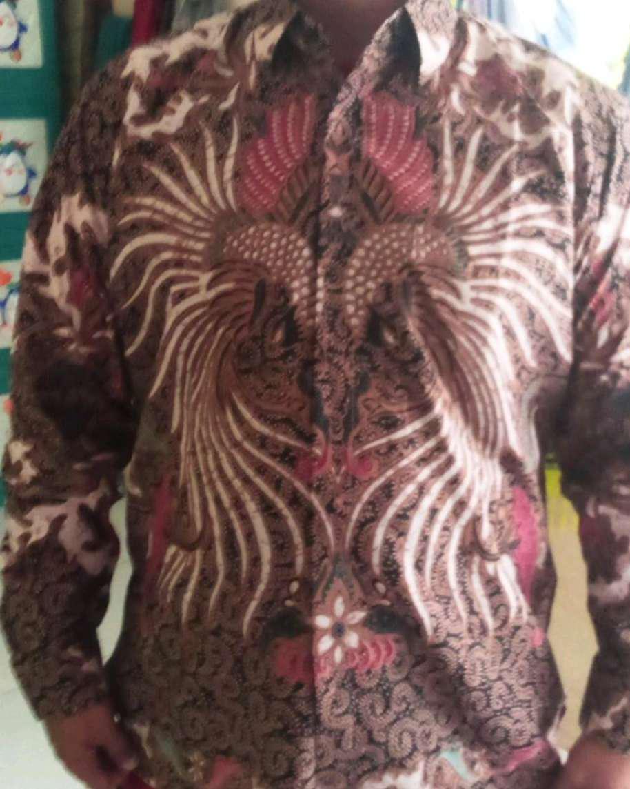 Batik Solo Pria Lengan Panjang Lapis Furing Baju Batik Pria Modern Produksi Batik Aluna Gba 013