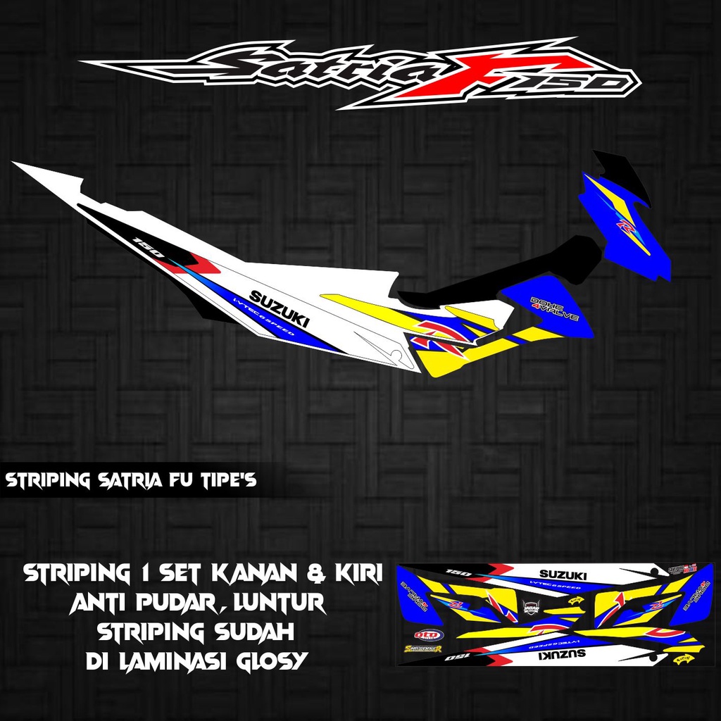 STRIPING STICKER SATRIA FU FACELIFT TYPE S