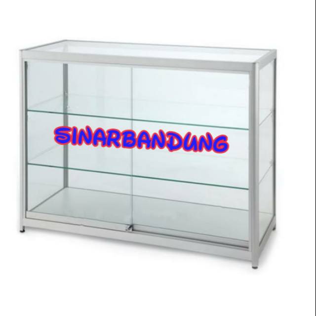 ETALASE KACA 50CM 100CM 150CM 200CM ETALASE DAGANG ETALASE TOKO WARUNG BANDUNG ONLY
