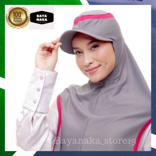 HIJAB INSTANT SPORT LONG RUNNER SEnam Zumba Grey