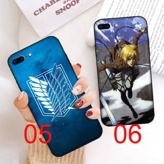 Yu9 Casing Soft Case Motif Attack On Titan Warna  Hitam  